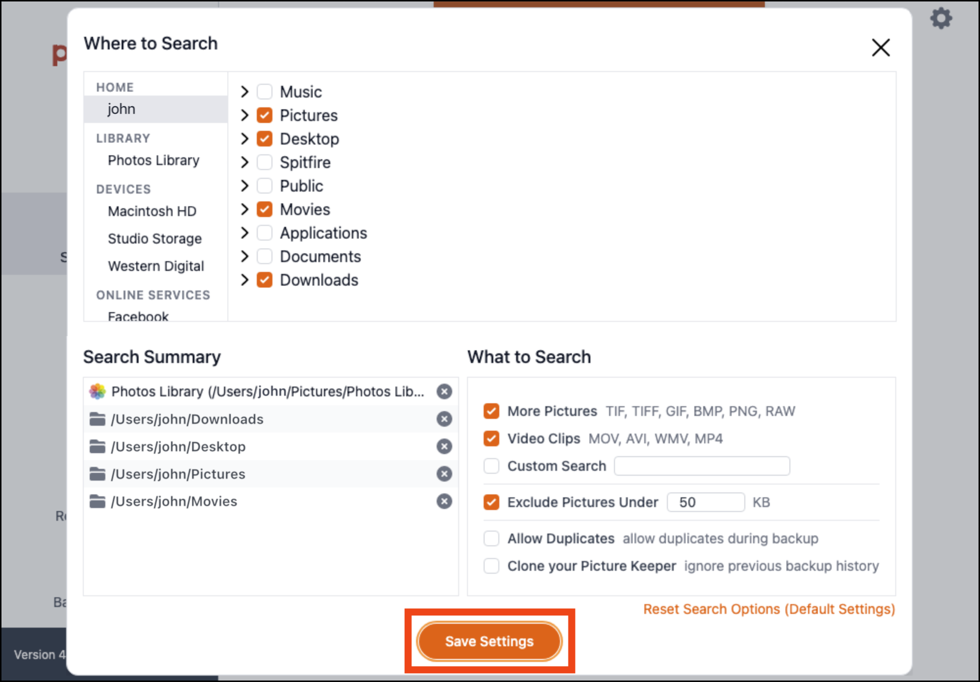 02c Search Options > Save Settings.png
