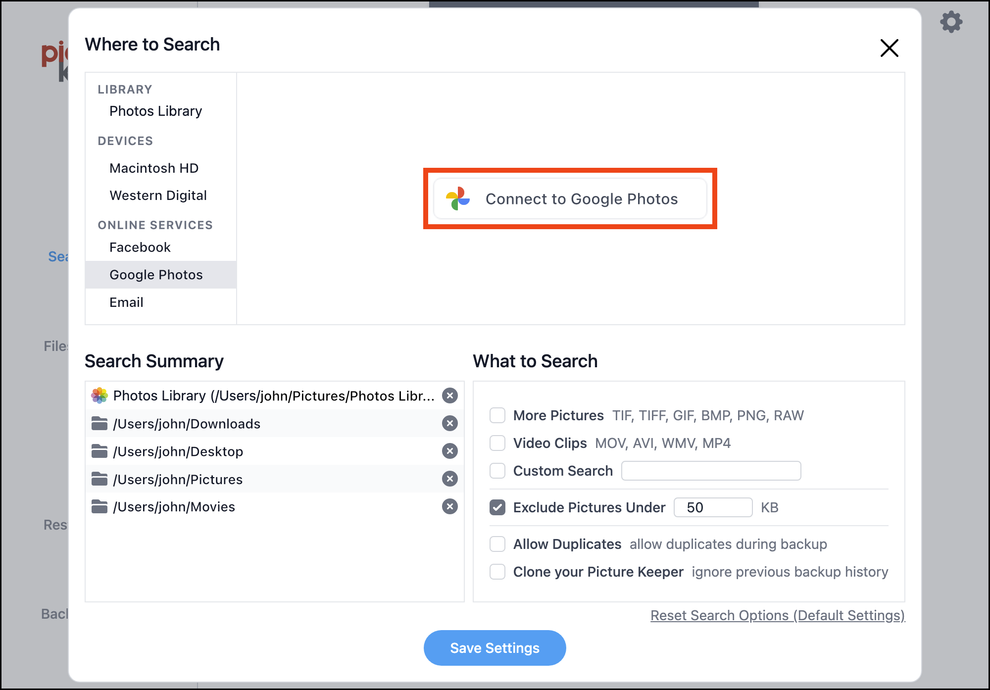 Search Options > Google Photos Disconnected 02 > Connect to Google Photos.png