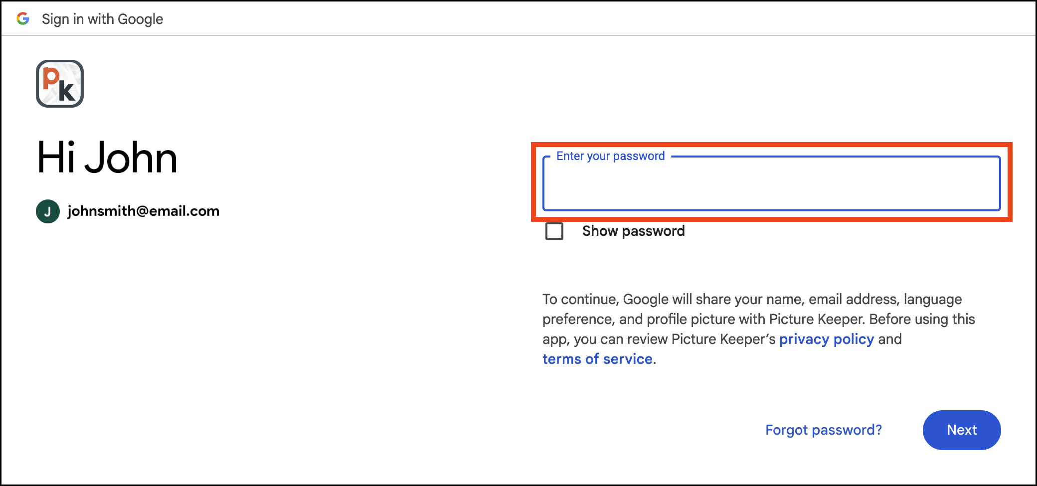 Google Photos 02 > Type Password.png