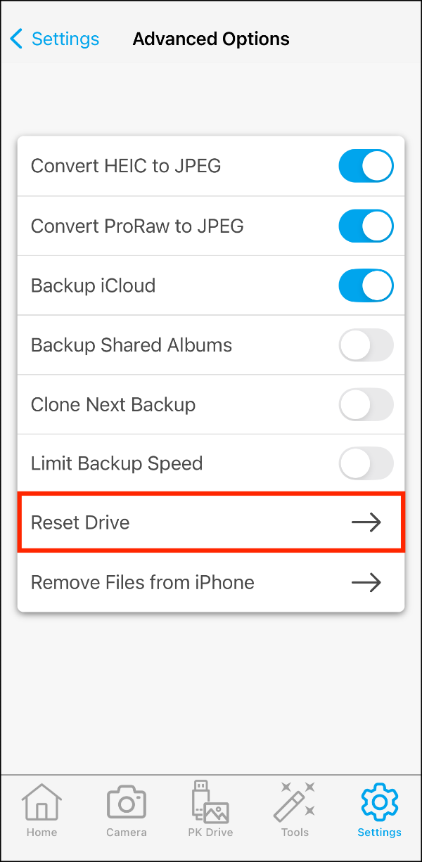 Advanced Options > Reset Drive.PNG