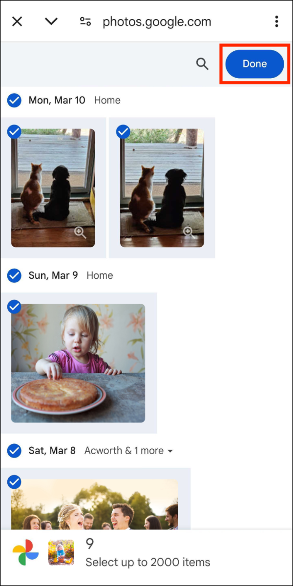 Google Photos > 02 Select Files > Done.png