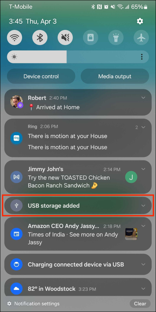 Notifications > USB storage added.jpg