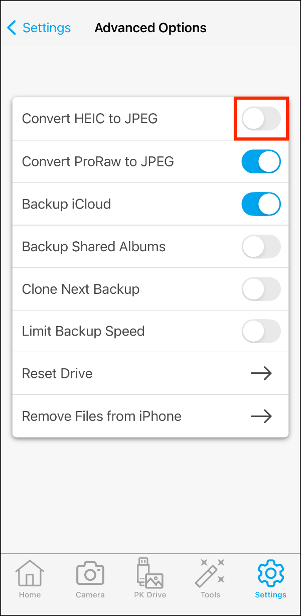 Advanced Options > Convert HEIC to JPEG 01.PNG