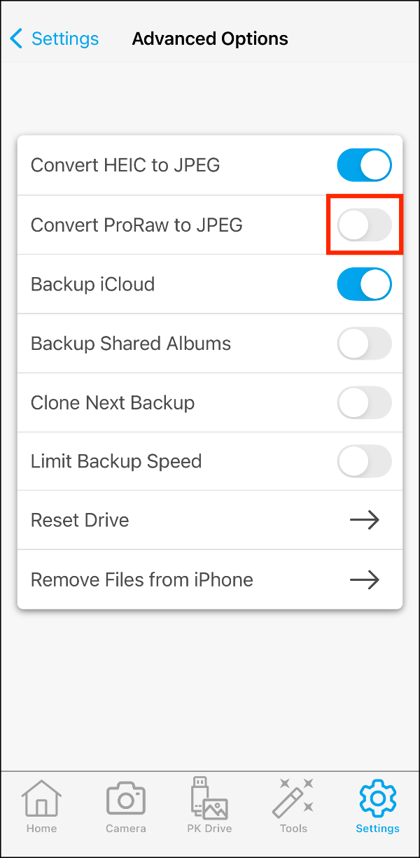 Advanced Options > Convert ProRAW to JPEG 01.PNG