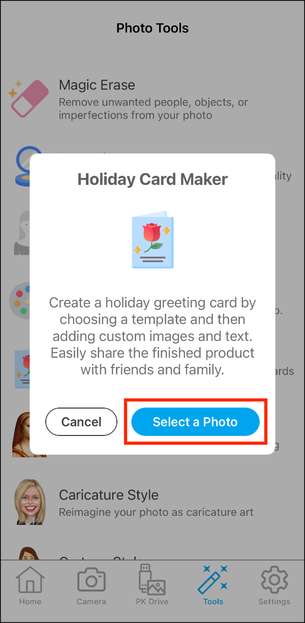Photo Tools > Holiday Card Maker Prompt > Select a Photo.PNG
