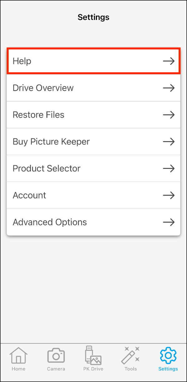 Settings > Help.PNG