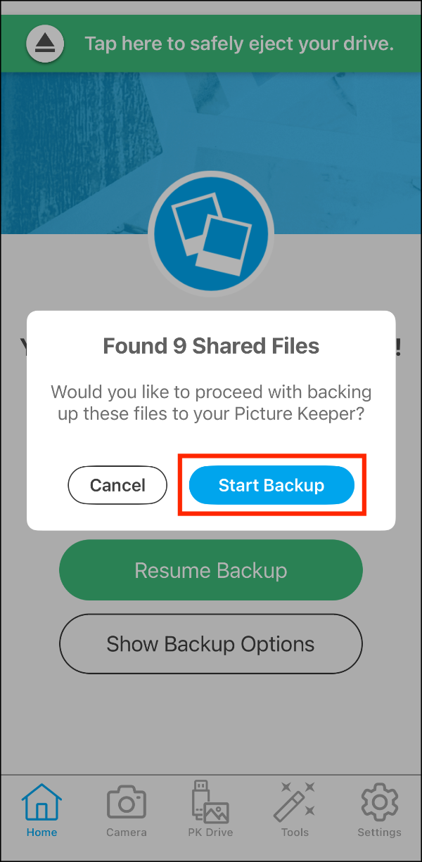 Amazon Photos > PK > Start Backup > Outlined.PNG