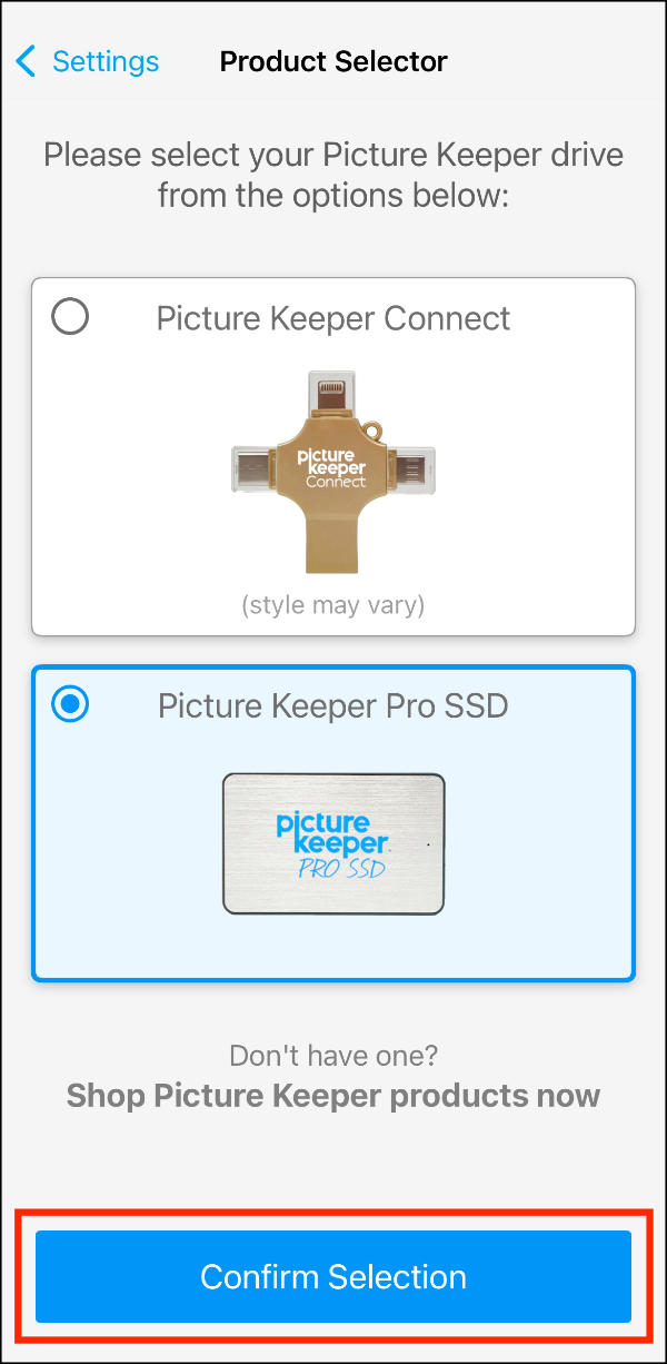 Product Selector 02 > PK Pro SSD Selected > Confirm Selection.PNG