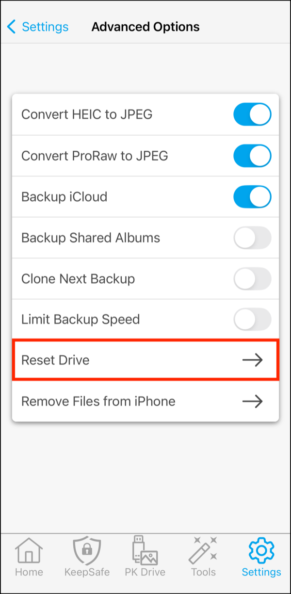 Advanced Options > Reset Drive.PNG