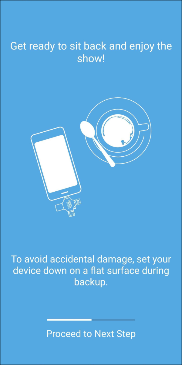 Get ready to sit back and enjoy the show, with the tip to set the device down on a flat surface